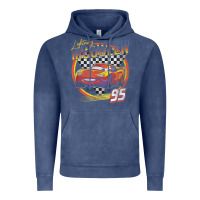 Vintage Denim cars lightning mcqueen Vintage Hoodie - FloraArt