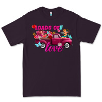 Plum Loads of love Valentine's day truck Premium Tee - FaDigitalArtStudio