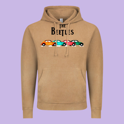 Beetles Vintage Hoodie Designed By Floraart