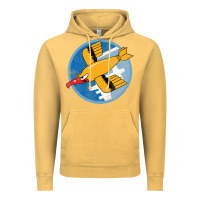 Vintage Mustard Ww2 91St Bomb Squadron Flying Fortress Soaring Bird Patch Vintage Hoodie - FloraArt