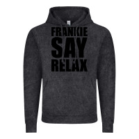 Vintage Black Frankie Say Relax Essential Vintage Hoodie - FloraArt