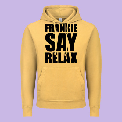 Frankie Say Relax Essential Vintage Hoodie Designed By Floraart