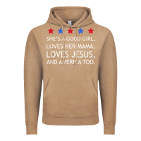 Vintage Coffee she's a good girl, she's loves her mama, loves jesus t shirt Vintage Hoodie - FloraArt