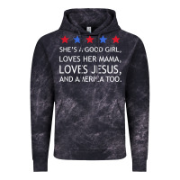 Cloud Black she's a good girl, she's loves her mama, loves jesus t shirt Vintage Hoodie - FloraArt