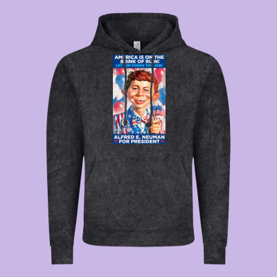 Alfred E. Neuman For President Vintage Hoodie Designed By Floraart