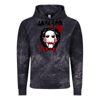 Cloud Black Billy Puppet Saw Jigsaw Inspired Vintage Hoodie - FloraArt