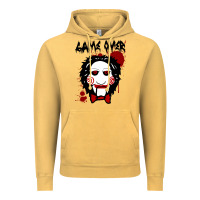 Vintage Mustard Billy Puppet Saw Jigsaw Inspired Vintage Hoodie - FloraArt