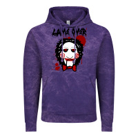 Cloud Purple Billy Puppet Saw Jigsaw Inspired Vintage Hoodie - FloraArt