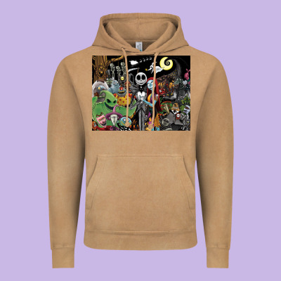 Nightmare Before Christmas Vintage Hoodie Designed By Floraart