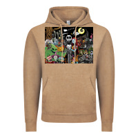 Vintage Coffee nightmare before christmas Vintage Hoodie - FloraArt