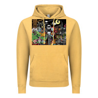 Vintage Mustard nightmare before christmas Vintage Hoodie - FloraArt