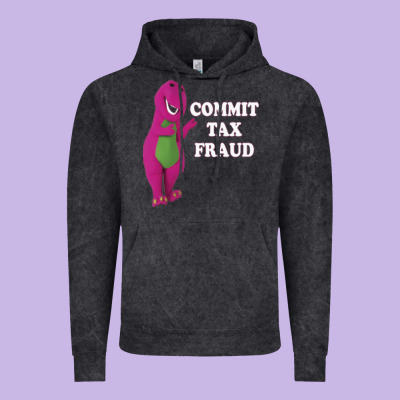 Commit Tax Fraud Essential Vintage Hoodie Designed By Floraart