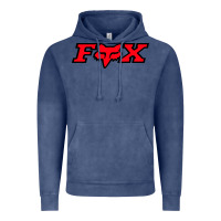 Vintage Denim fox Vintage Hoodie - FloraArt