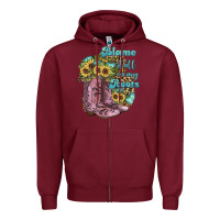 Burgundy Blame It All On My Roots Zipper Hoodie - JahusDesignShop