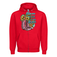 Red Blame It All On My Roots Zipper Hoodie - JahusDesignShop