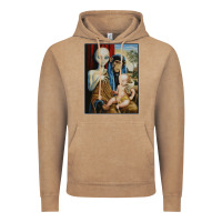 Vintage Coffee alien chimp baby religion conspiracy poster Vintage Hoodie - FloraArt
