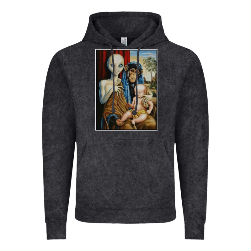 Alien Chimp Baby Religion Conspiracy Poster Vintage Hoodie by FloraArt | Teevron