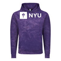 Cloud Purple nyu new york university Vintage Hoodie - FloraArt