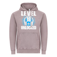 Vintage Zinc Level 18 Unlocked Birthday 18 Years Gamer Premium T Shirt Vintage Hoodie - FloraArt