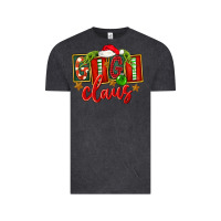 Vintage Black Christmas Gigi Claus Vintage Tee - FaDigitalArtStudio