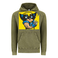 Vintage Olive snikt i, wolverine Vintage Hoodie - FloraArt