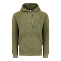 Vintage Olive Hooj Choons (Olive Green) Vintage Hoodie - FloraArt