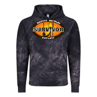 Cloud Black Survivor Outwit, Outplay, Outlast Vintage Hoodie - FloraArt