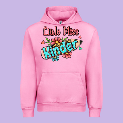 Little Miss Kindergarten Urban Hoodie Designed By Jasminsmagicworld