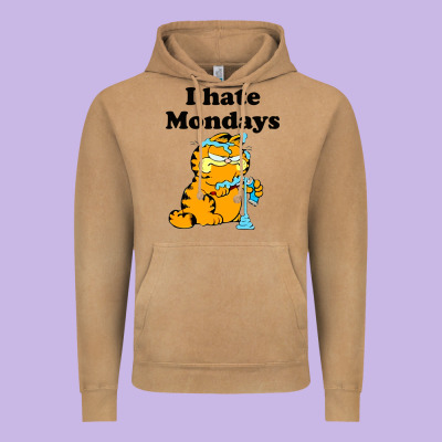 I Hate Monday Vintage Hoodie Designed By Floraart