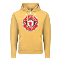 Vintage Mustard United manchester Vintage Hoodie - FloraArt