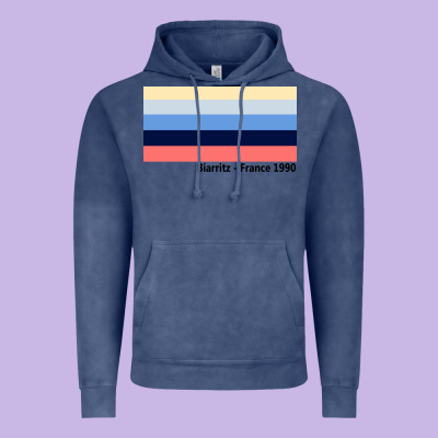 Biarritz France 1990 Vintage Hoodie Designed By Floraart