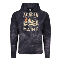 Cloud Black acadia national park maine nature hike outdoors vintage t shirt Vintage Hoodie - ArtMosaic
