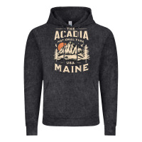 Vintage Black acadia national park maine nature hike outdoors vintage t shirt Vintage Hoodie - ArtMosaic