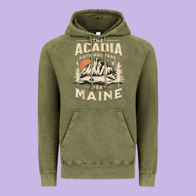 Acadia National Park Maine Nature Hike Outdoors Vintage T Shirt Vintage Hoodie Designed By Artmosaic