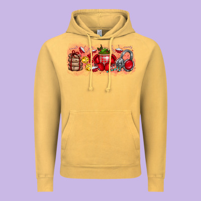 Merry Christmas Vintage Hoodie Designed By Cowhidedigitalart