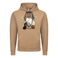 Vintage Coffee Detective Sheep Lamb Spy Investigator Farmer Sheep Lover 53 Vintage Hoodie - ArtMosaic