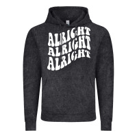 Vintage Black alright alright alright Vintage Hoodie - ArtMosaic
