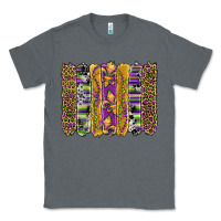 Charcoal Heather mardi gras fleur de lis cowhide serape leopard glitter brushstrokes Classic Tee - Artiststas