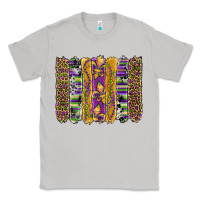 Moon Dust mardi gras fleur de lis cowhide serape leopard glitter brushstrokes Classic Tee - Artiststas