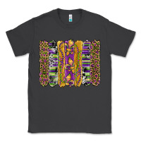 Smoke mardi gras fleur de lis cowhide serape leopard glitter brushstrokes Classic Tee - Artiststas
