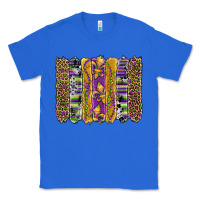 True Royal mardi gras fleur de lis cowhide serape leopard glitter brushstrokes Classic Tee - Artiststas