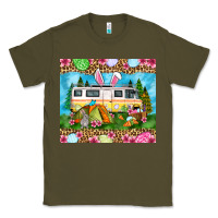 Army Green Easter Day camping Classic Tee - OliviaCreatesArt