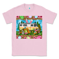 Bubblegum Pink Easter Day camping Classic Tee - OliviaCreatesArt