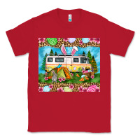 Red Easter Day camping Classic Tee - OliviaCreatesArt
