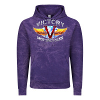 Cloud Purple Victory Motorcycles Vintage Hoodie - ArtMosaic