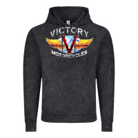 Vintage Black Victory Motorcycles Vintage Hoodie - ArtMosaic
