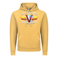 Vintage Mustard Victory Motorcycles Vintage Hoodie - ArtMosaic