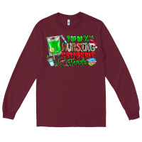 Burgundy 100 Nursing Student Tears Long Sleeve Tee - CowhideDigitalArt