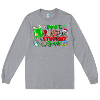 Heather Grey 100 Nursing Student Tears Long Sleeve Tee - CowhideDigitalArt
