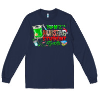 Navy 100 Nursing Student Tears Long Sleeve Tee - CowhideDigitalArt